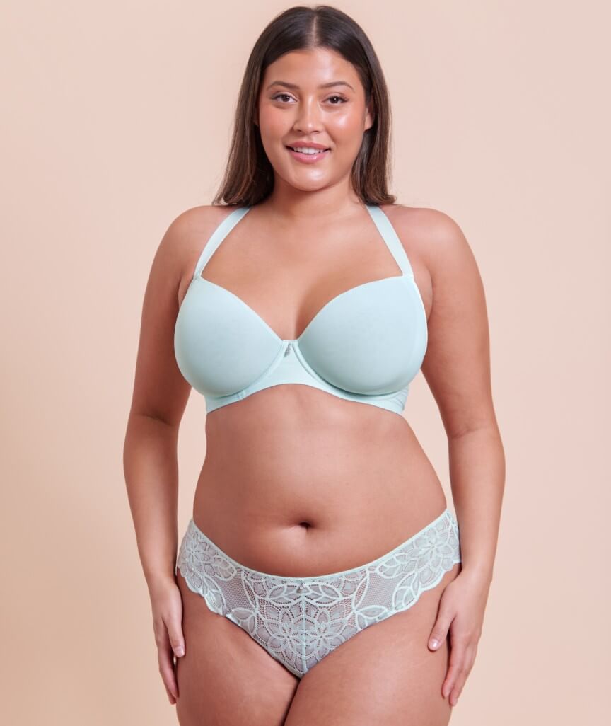 Curvy Kate Smoothie Spacer Moulded T-Shirt Plunge Bra - Pale Mint