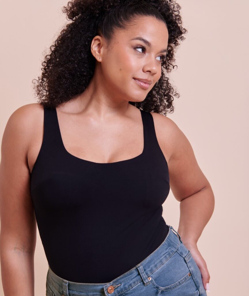 Curvy Kate Smoothie Support Stretch Body - Black