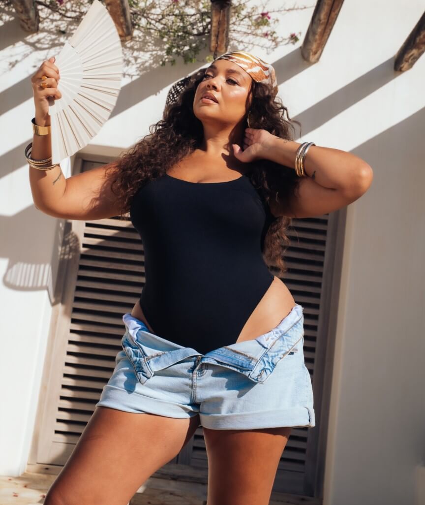 Curvy Kate Smoothie Support Stretch Body - Black