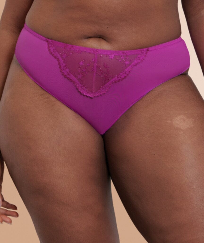 Curvy Kate Stardust Brazilian Brief - Vivid Violet Knickers 