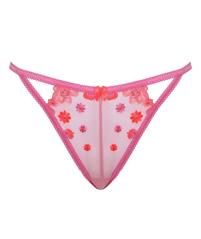 Curvy Kate Strawberry Crush Brazilian Brief - Pink Multi Knickers 