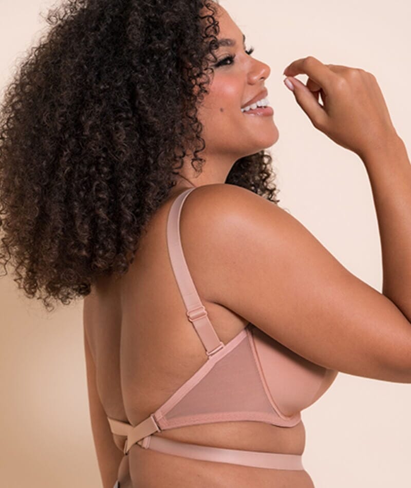 Curvy Kate Superhero Multiway Padded Plunge Bra - Latte Bras 