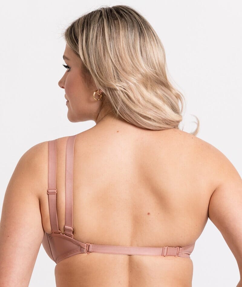 Curvy Kate Superhero Multiway Padded Plunge Bra - Latte Bras 