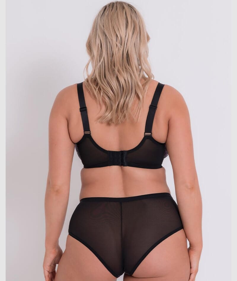 Curvy Kate Wonderfully Short - Black Floral Knickers 