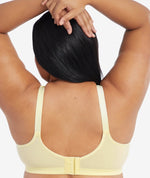 Leading Lady The Camille Wireless Soft-Cup Cotton Bra with Lace - Ecru