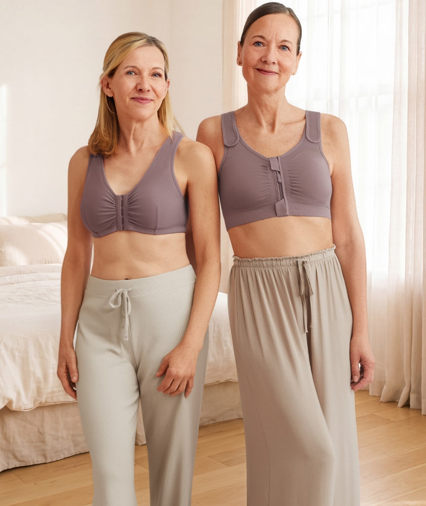 Amoena Leyla Post Surgery Bra - Dark Mauve