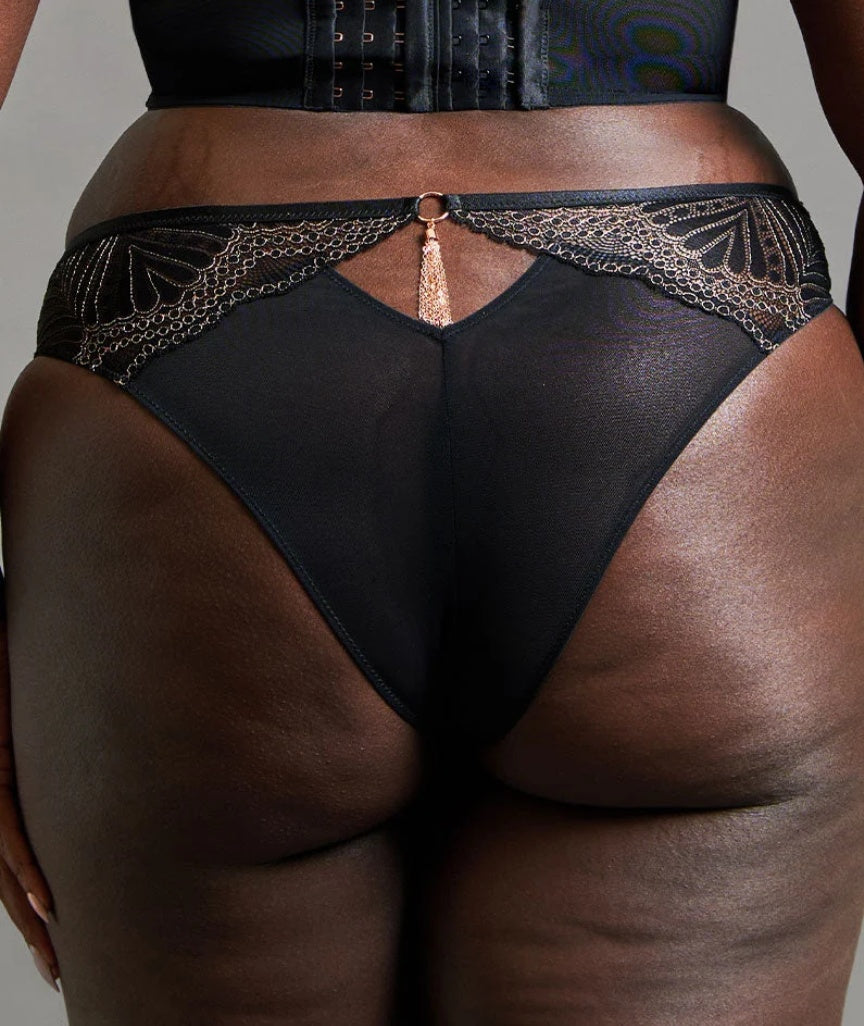 Scantilly Showgirl Brazilian Brief - Black