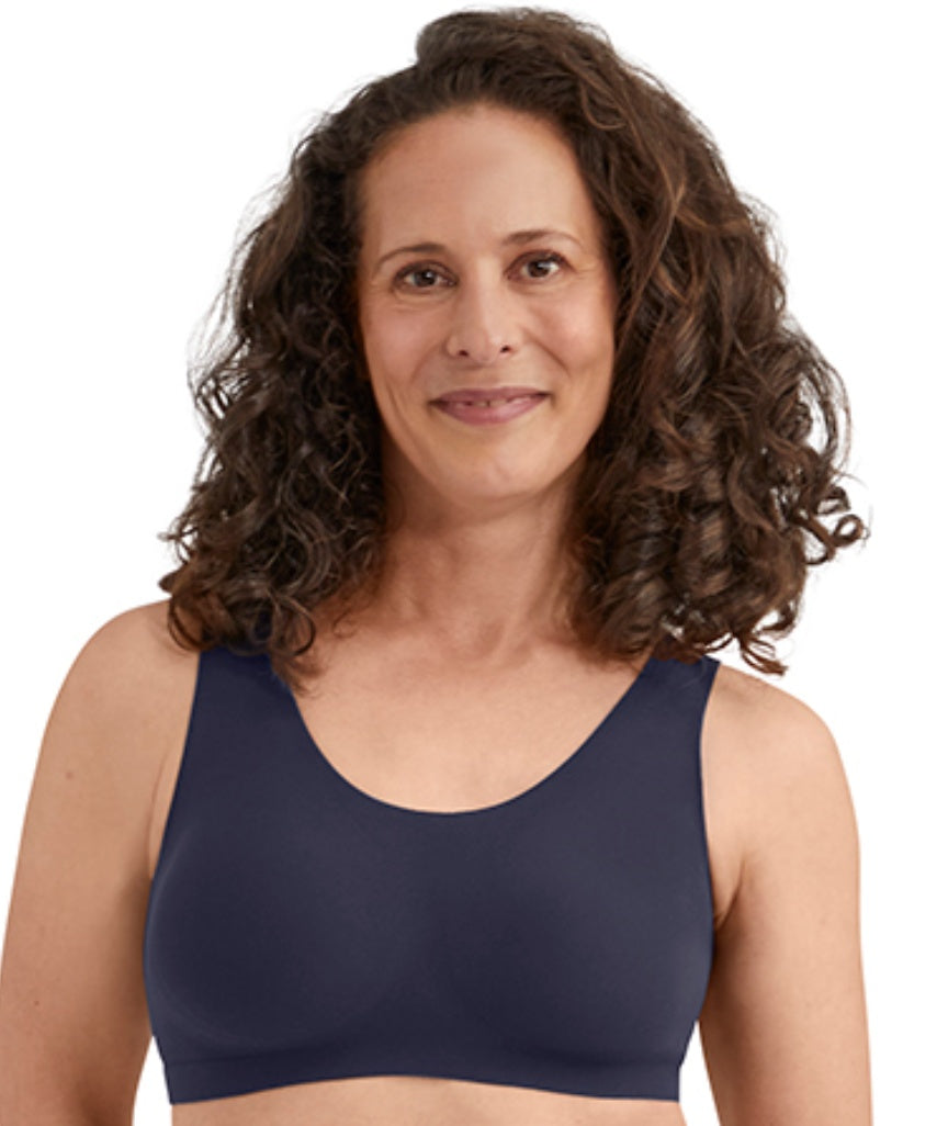Amoena Linda Wire-Free Bra - Dark Blue