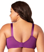 Elila Jacquard Wire-Free Bra - Aubergine