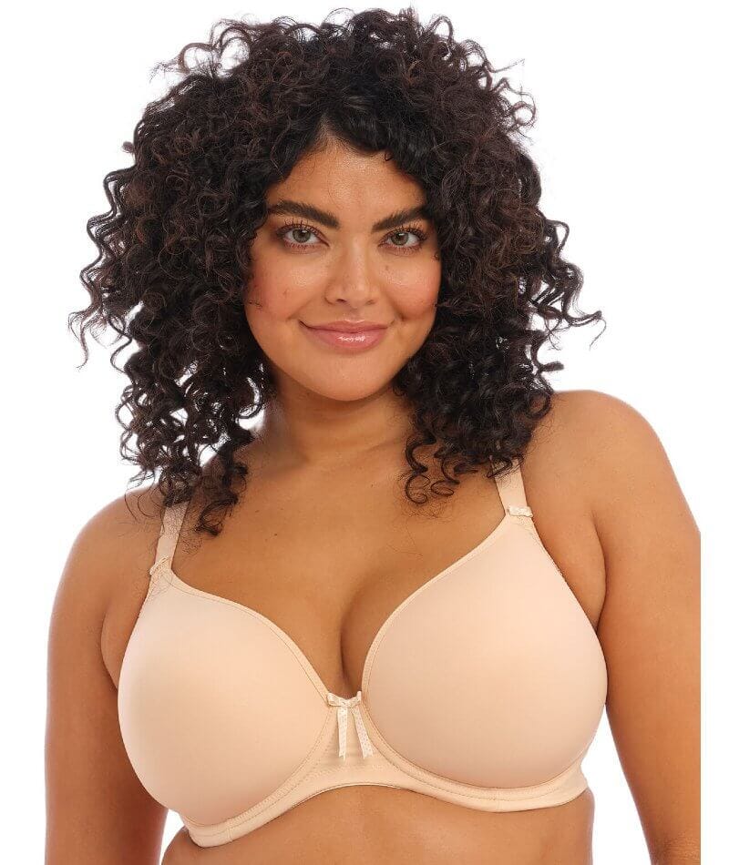 Elomi Bijou Underwire Banded Moulded Bra - Sand - Curvy