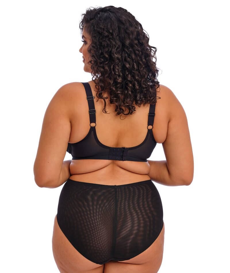 Elomi Brianna Underwire Padded Half Cup Bra - Black Bras 