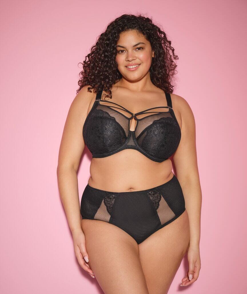 Elomi Brianna Underwire Plunge Bra - Black Bras 