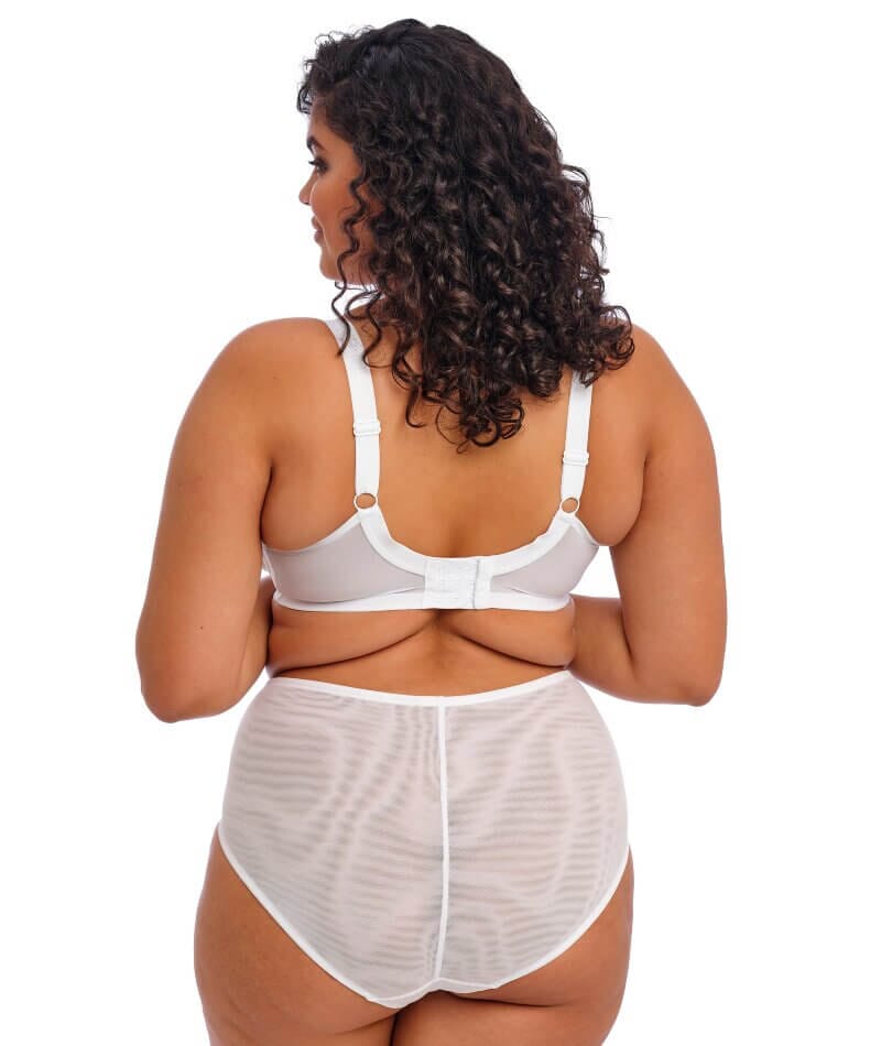 Elomi Brianna Underwire Plunge Bra - White Bras 