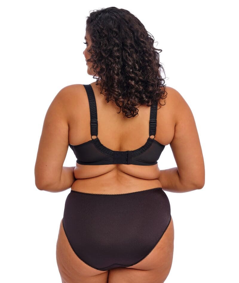 Elomi Cate Underwired Full Cup Banded Bra - Black Bras 