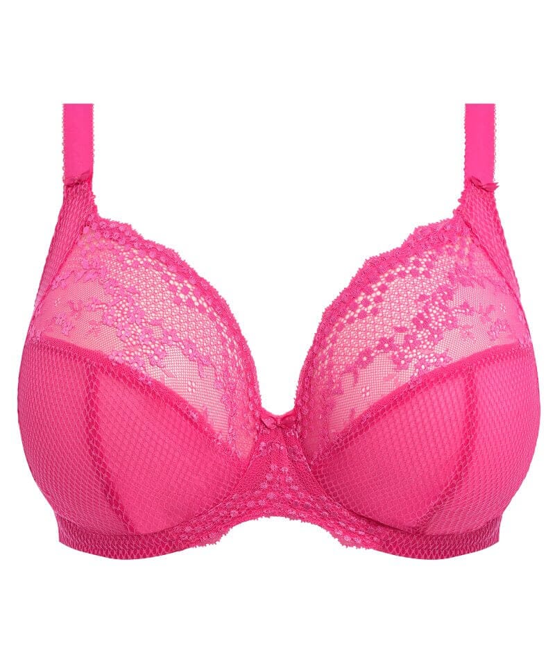 Elomi Charley Underwire Stretch Plunge Bra - Pink Bras 