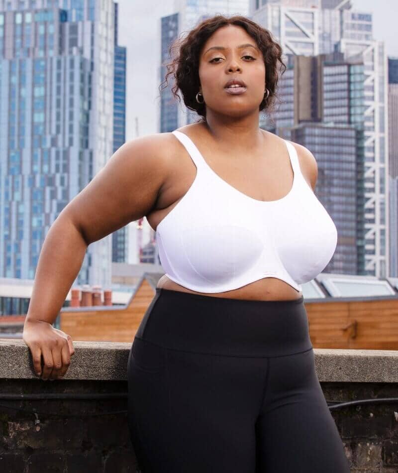 Elomi Energise Underwired Sports Bra - White Bras 