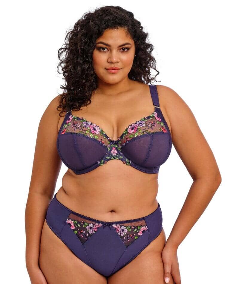 Elomi Himari Underwired Plunge Bra - Midnight Bras 