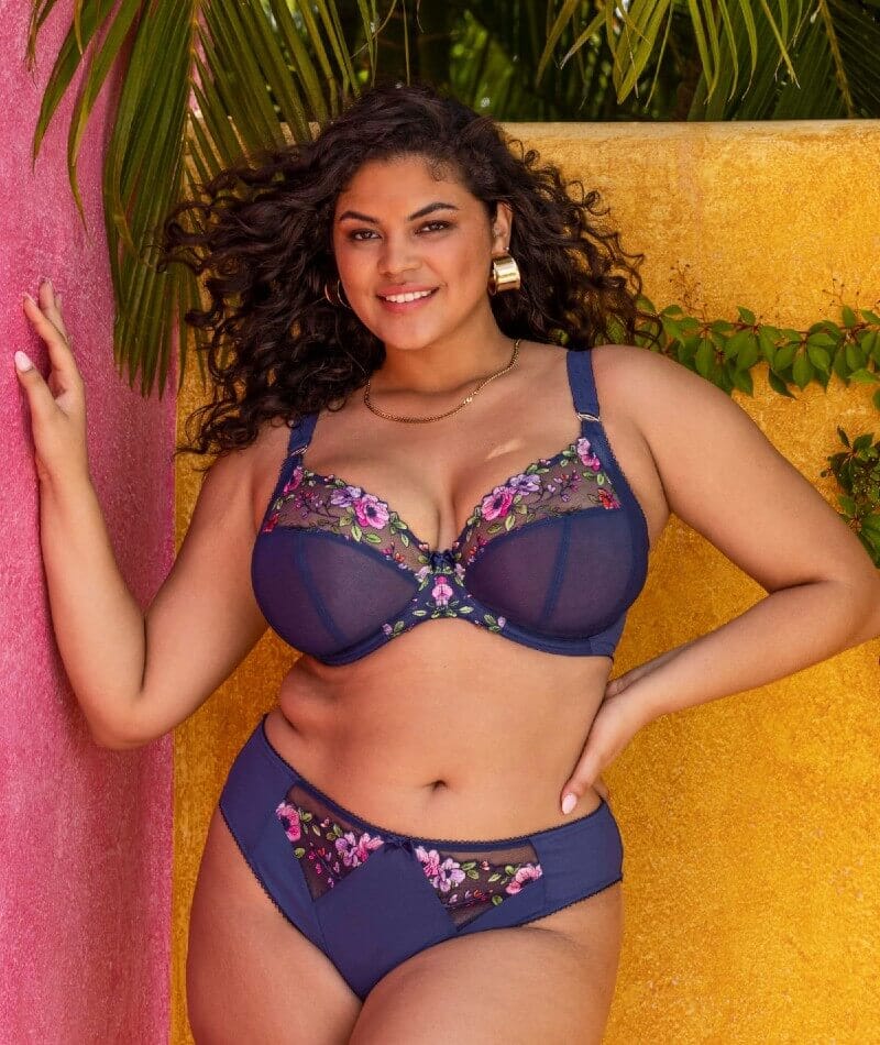 Elomi Himari Underwired Plunge Bra - Midnight Bras 