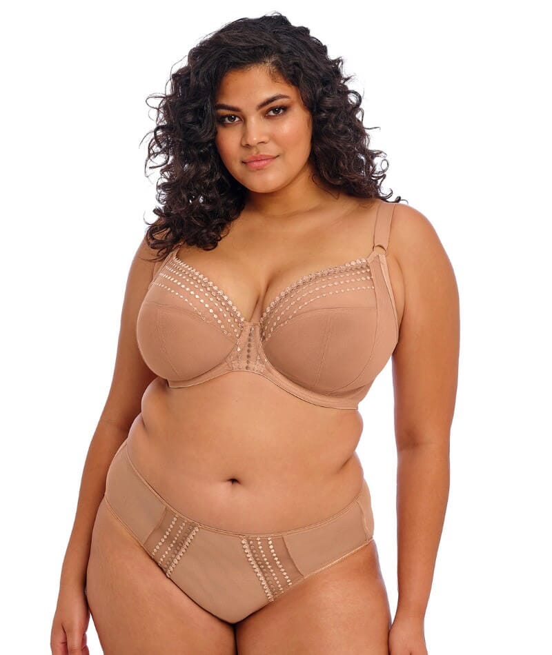 Elomi Matilda Underwired Plunge Bra - Cafe Au Lait Bras 