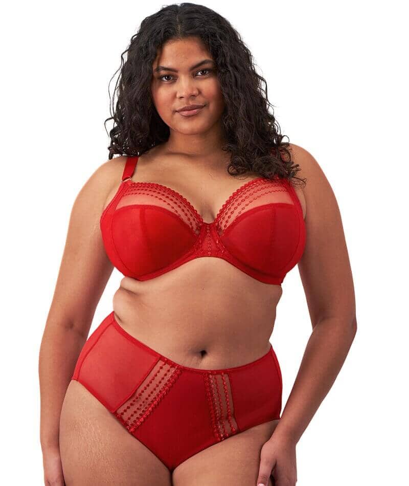 Elomi Matilda Underwired Plunge Bra - Haute Red Bras 
