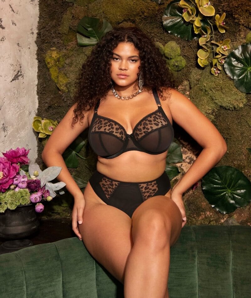 Elomi Namrah Underwired Bandless Plunge Bra - Jet Bras 