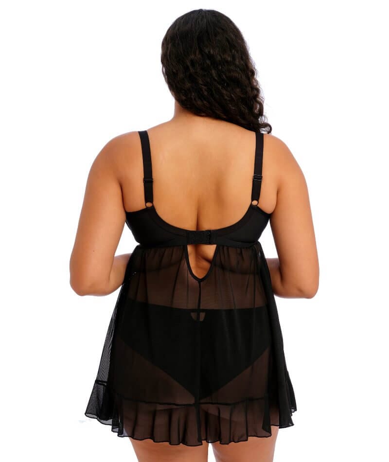 Elomi Priya Underwired Babydoll - Black Babydoll / Chemise 