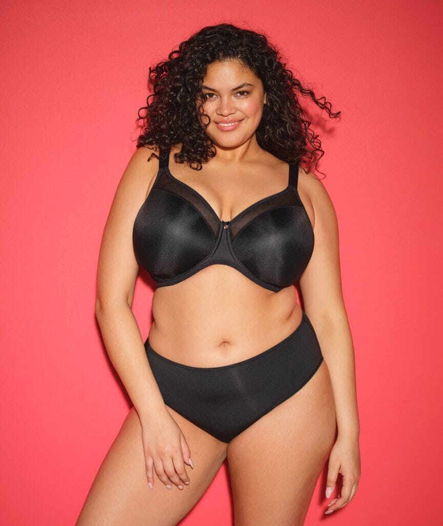 Elomi Smooth Underwire Moulded T-Shirt Bra - Black Bras 