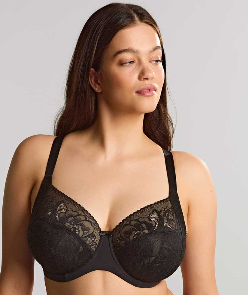 Panache Dream Comfort Full Cup Underwired Bra - Black