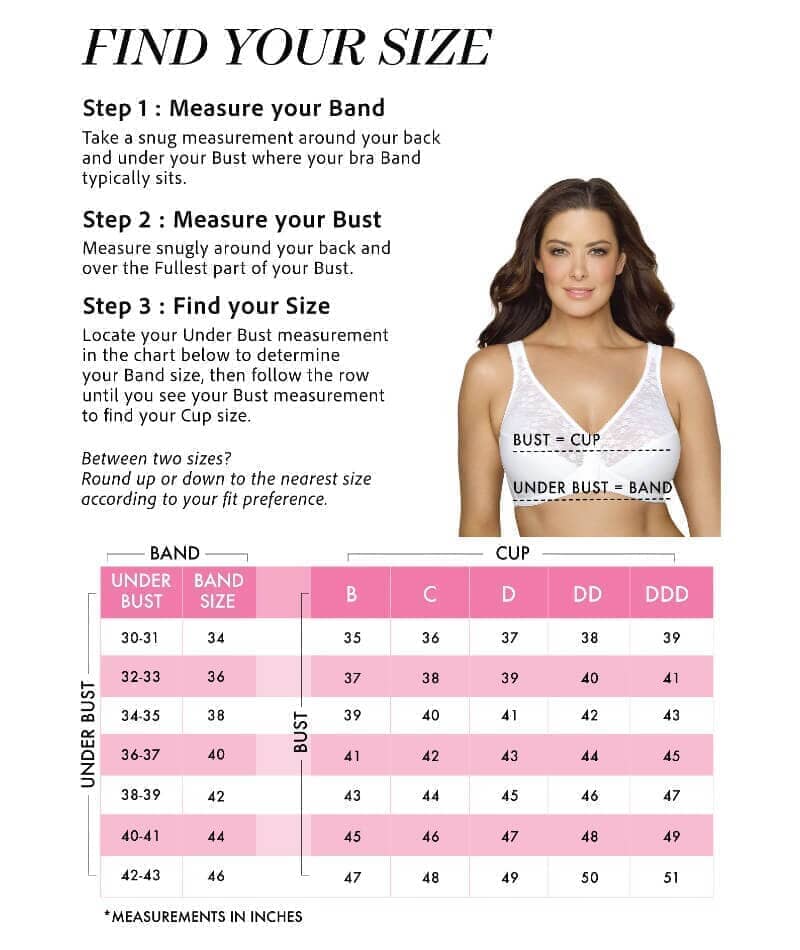 Exquisite Form Fully Front Close Wire-Free Posture Bra With Lace - Beige Bras 