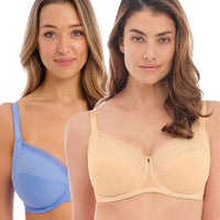 Fantasie Fusion Underwired Full Cup Side Support Bra 2 Pack - Sand/Sapphire