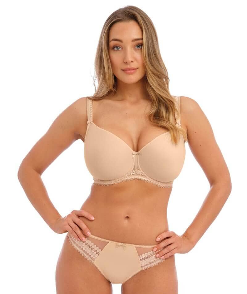 Fantasie Rebecca Moulded Spacer with Embroidery Underwired Bra - Nude Bras 