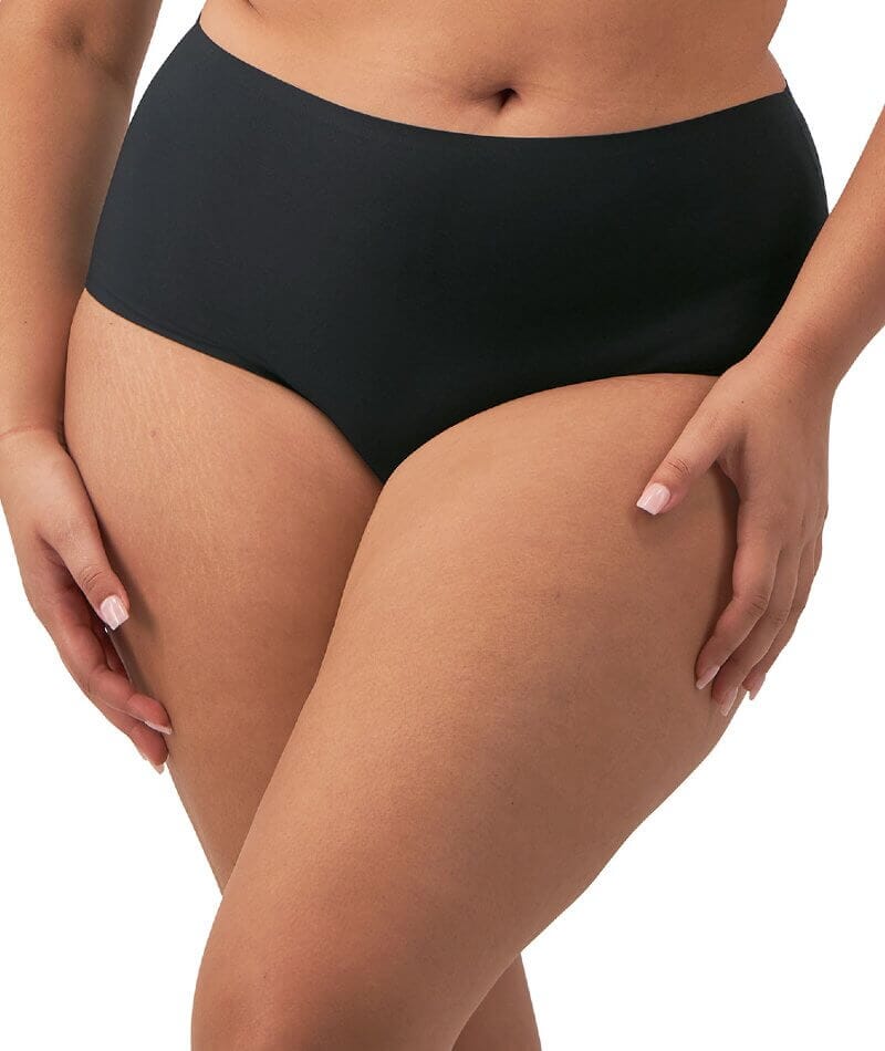 Fantasie Smoothease Invisible Stretch Curve Brief - Black Knickers 