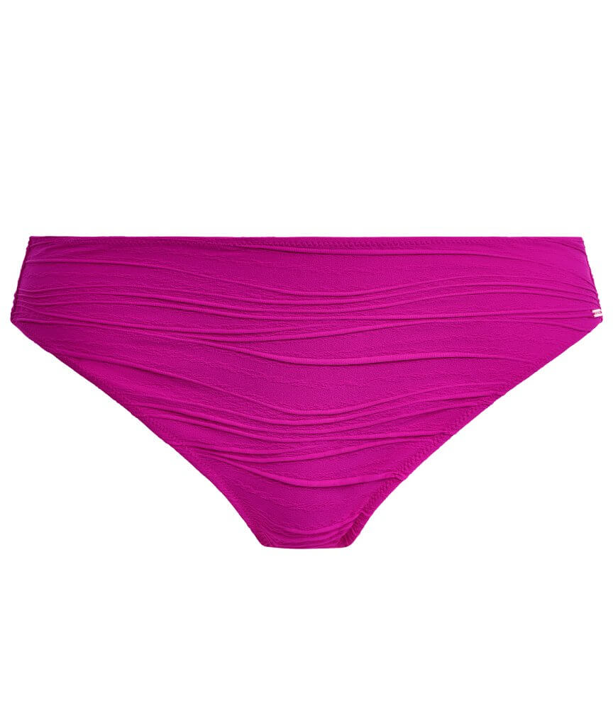 Fantasie Swim Beach Waves Mid Rise Bikini Brief - Bright Fuchsia