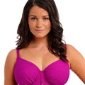 Fantasie Swim Beach Waves Underwire Gathered Full Cup Bikini Top - Bright Fuchsia