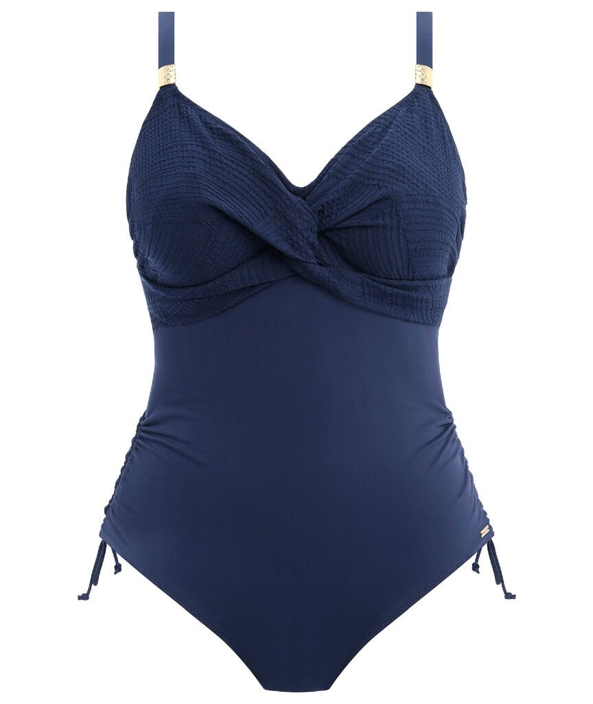 Fantasie Swim Ottawa Underwired Twist Front One Piece Swimsuit - Ink