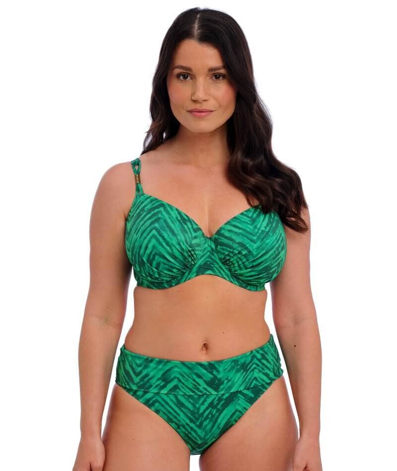 Fantasie Swim Punta Mita Underwire Gathered Full Cup Bikini Top - Emerald Swim 