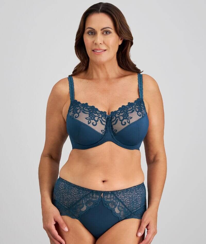 Fayreform Coral Underwire Bra - Reflecting Pond Bras 