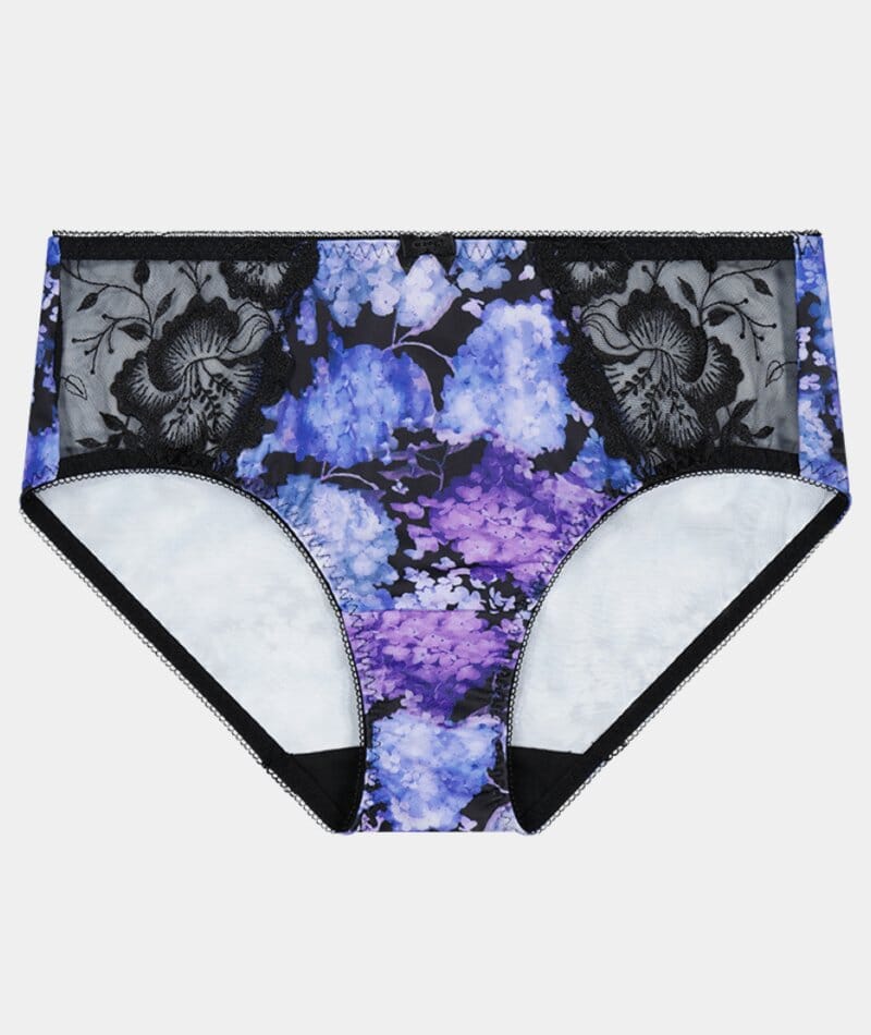Fayreform Wild Violet Full Brief - Blue Hydrangea Print Knickers 