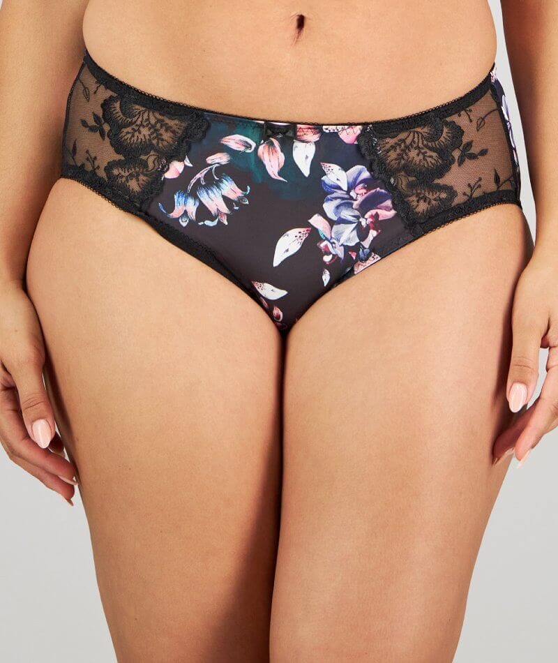 Fayreform Wild Violet Full Brief - Dark Folklore Print Knickers 