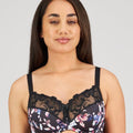Fayreform Wild Violet Underwire Bra - Dark Folklore Print