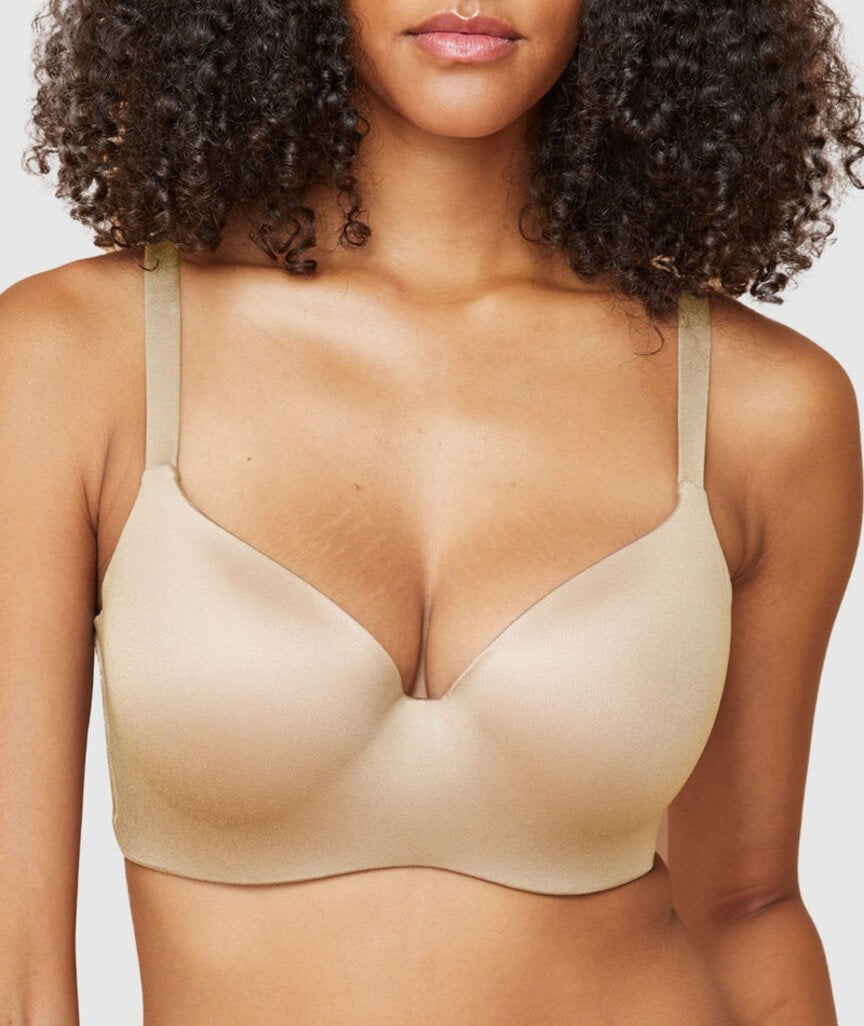 Finelines Memory Blessed Full Coverage Bra - Skin