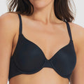 Finelines Memory Full Coverage T-Shirt Bra - Black