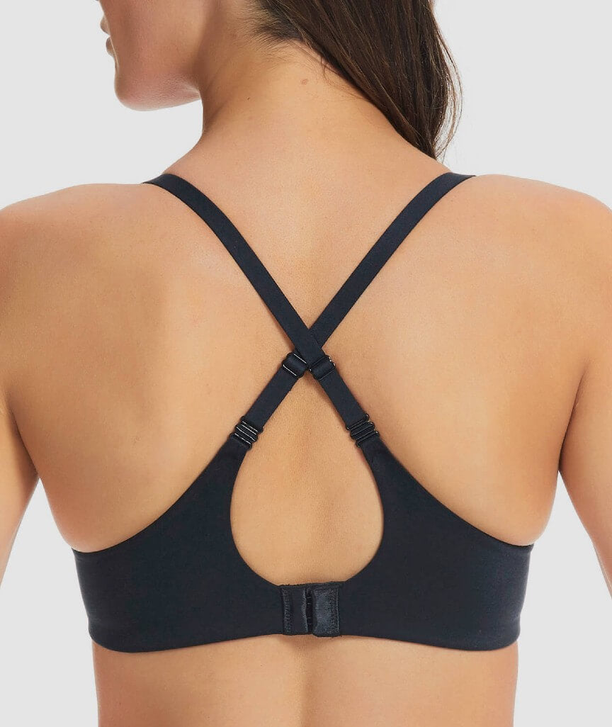 Finelines Memory Full Coverage T-Shirt Bra - Black