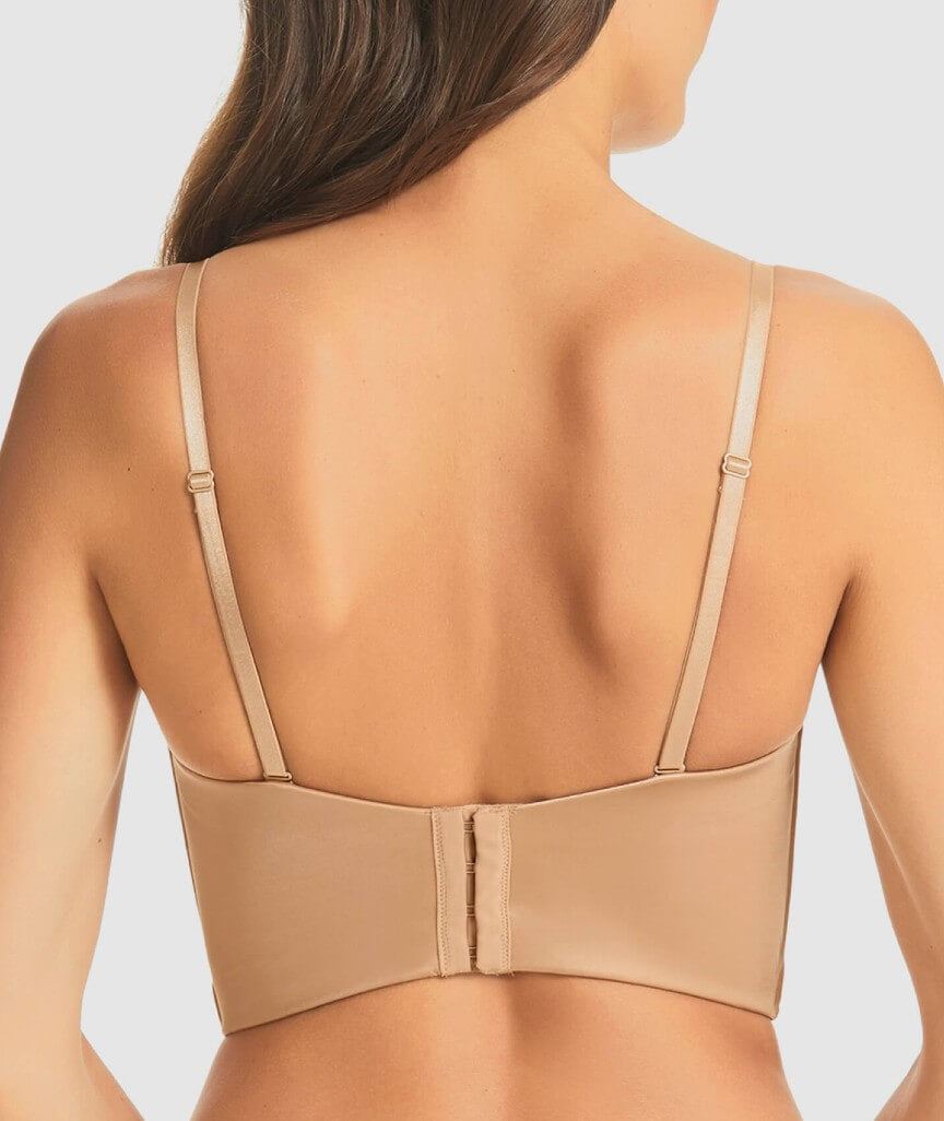Finelines Refined Strapless Plunge Bustier - Nude