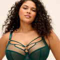 Elomi Sachi Underwired Plunge Bra - Deep Emerald