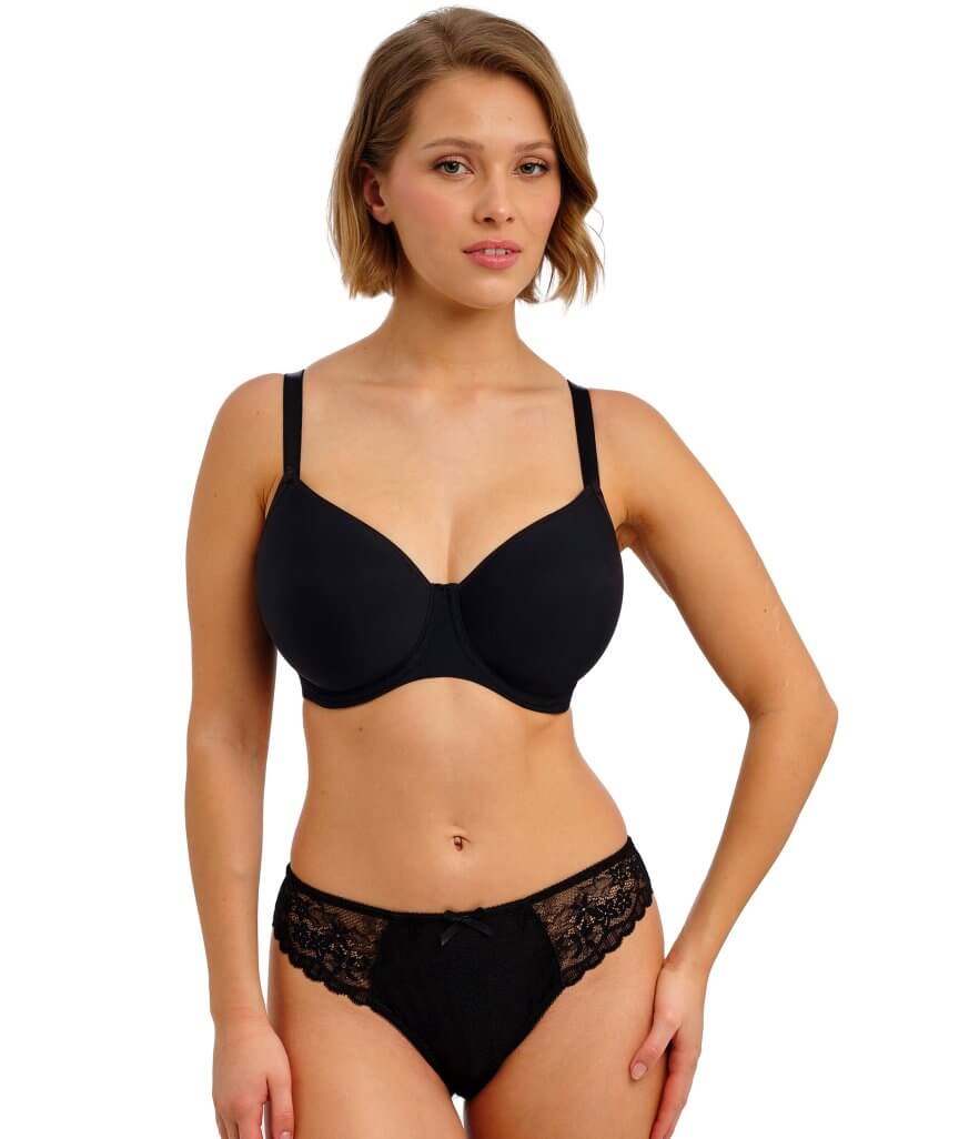 Freya Essentially Smooth Underwire Moulded Balcony T-shirt Bra - Black