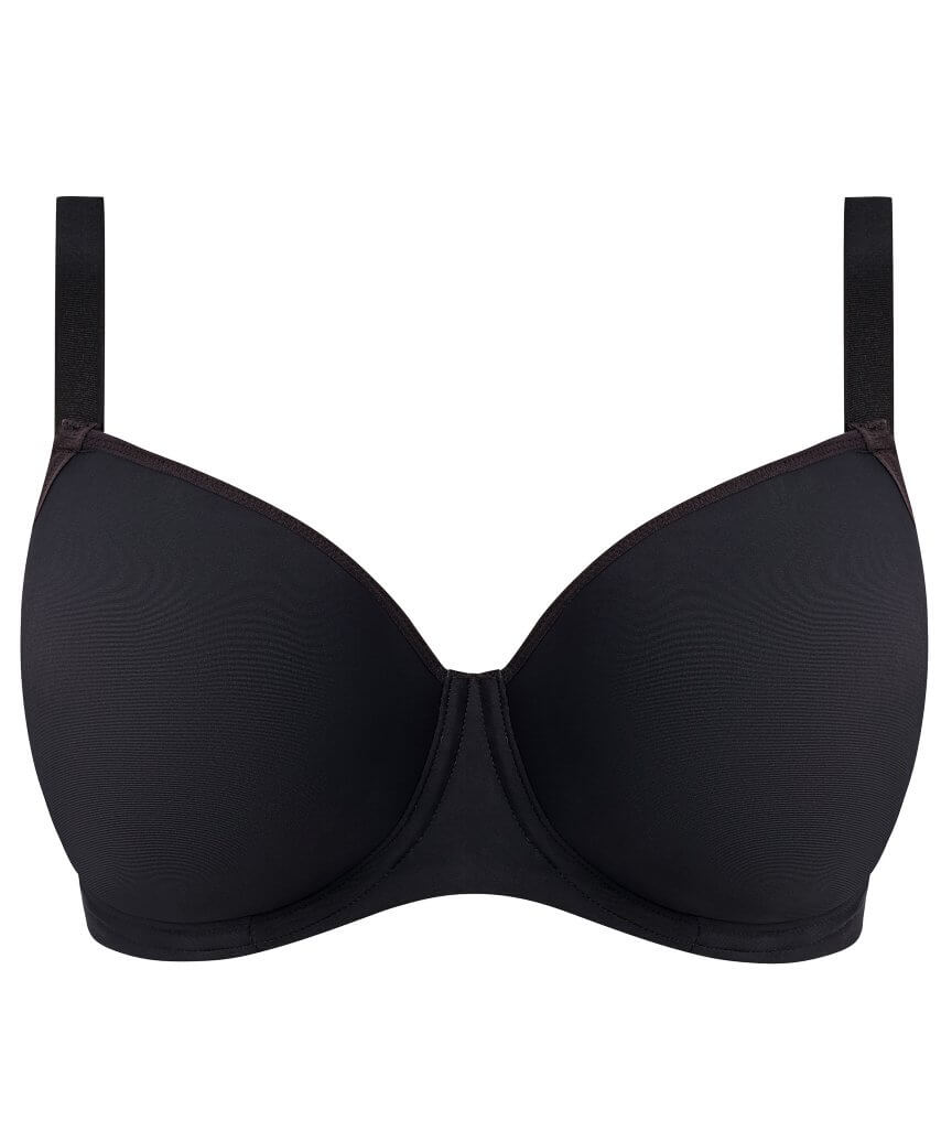 Freya Essentially Smooth Underwire Moulded Balcony T-shirt Bra - Black