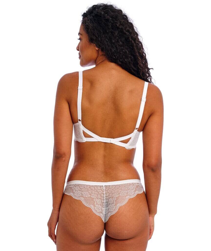 Freya Fancies Underwire Plunge Bra - White Bras 