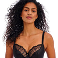 Freya Hallie Underwire Plunge Bra - Black