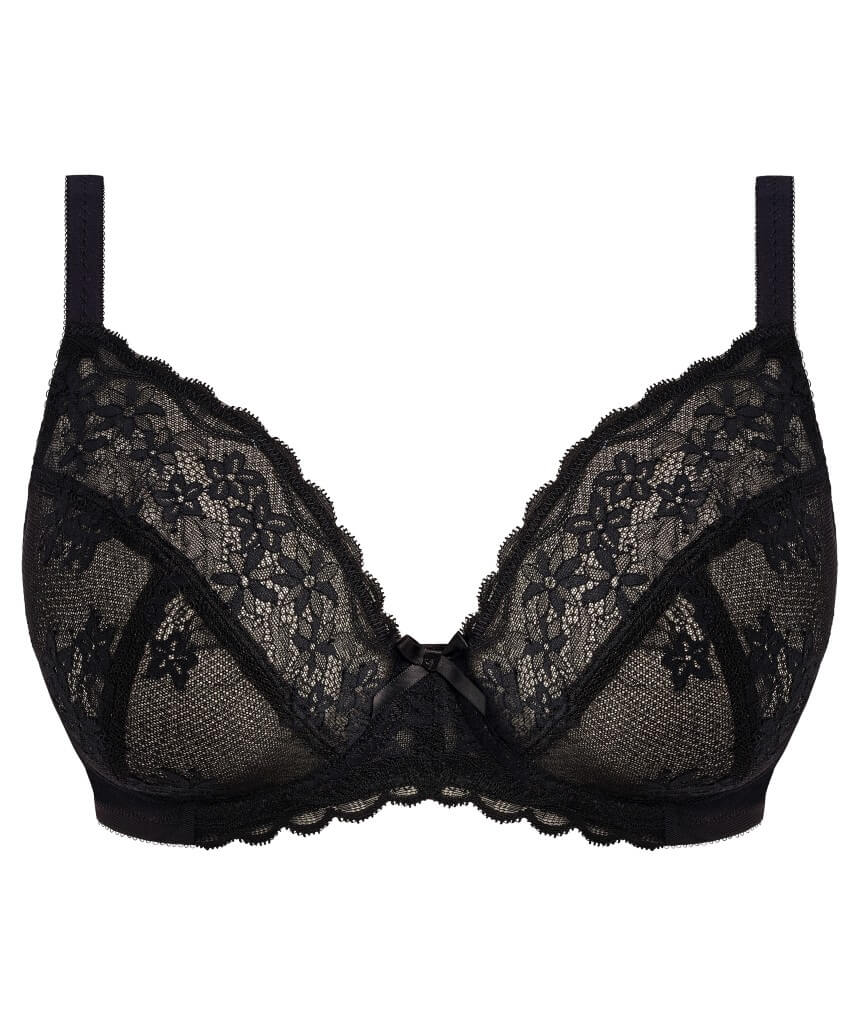 Freya Quinn Underwire Plunge Bra - Black